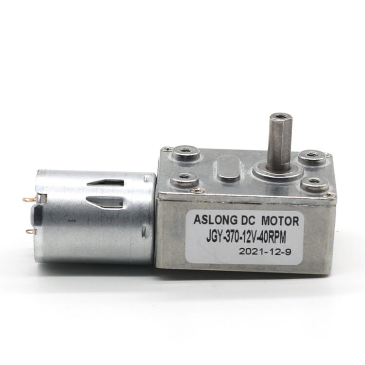 DC Gear Motor Worm Gear Motor JGY-370 Worm Geared Motor Brush Motor 24V 11RPM 1:324 Ratio - Image 3