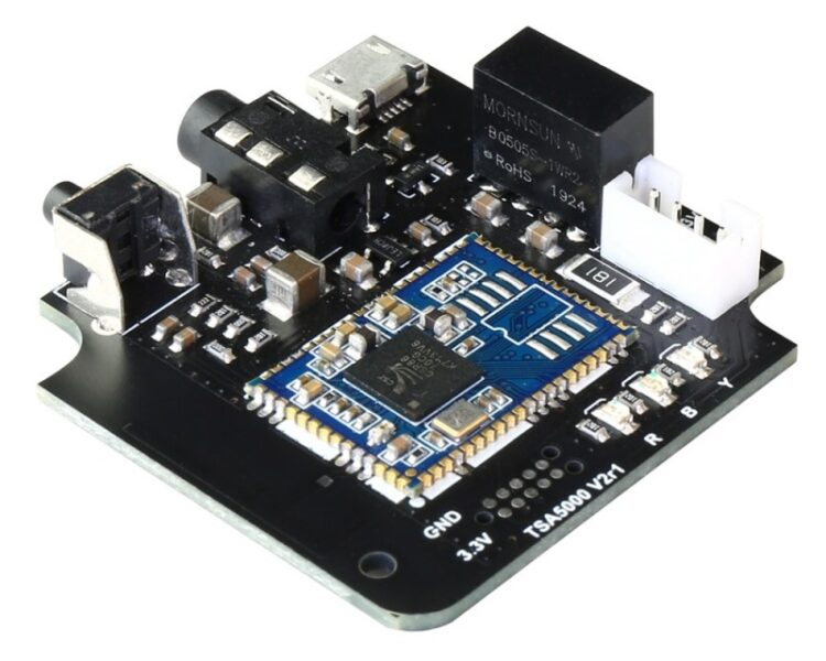 TSA5000 - Bluetooth 5.0 Audio Transmitter Board - Analog Input