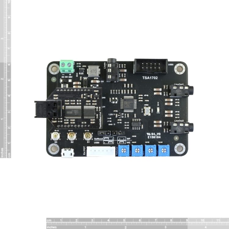 TSA1702D SPDIF TOSLINK + DSP Audio Receiver Board - Image 2