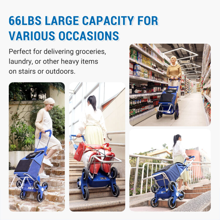 Motorized Stair Climbing Shopping Cart - XSTO ZW030 - Image 3