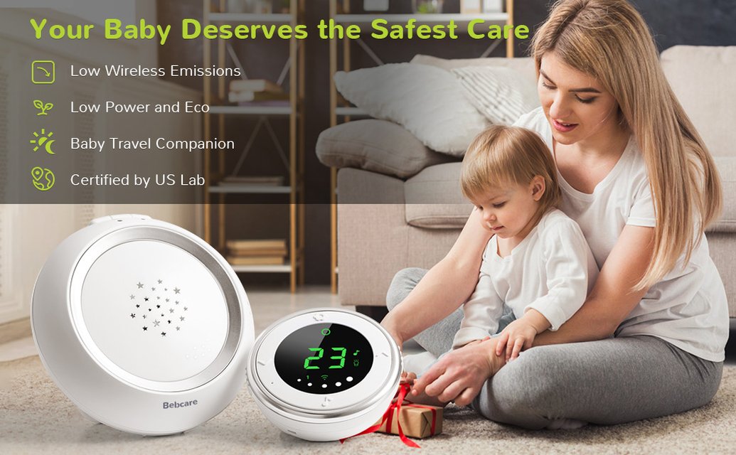 Bebcare Hear Non-WiFi Digital Audio Baby Monitor. Ultra-long range, ultra-long battery life. USB-C charging, Battery Powered.