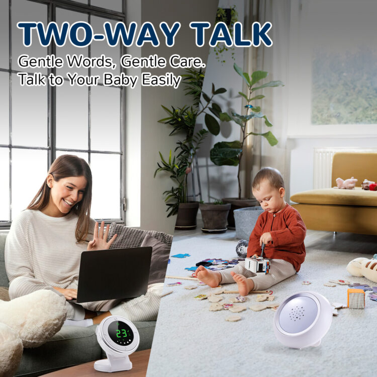 Bebcare Hear Non-WiFi Digital Audio Baby Monitor. Ultra-long range, ultra-long battery life. USB-C charging, Battery Powered.