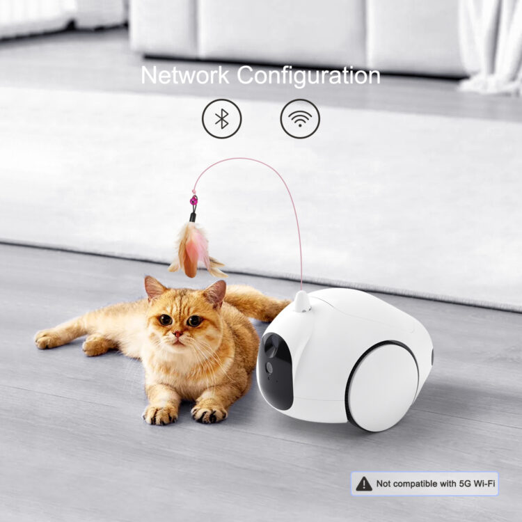 Pet Companion Robot, Moving Pet Camera Robot with Phone App, Pet Camera Treat Dispenser - Image 6