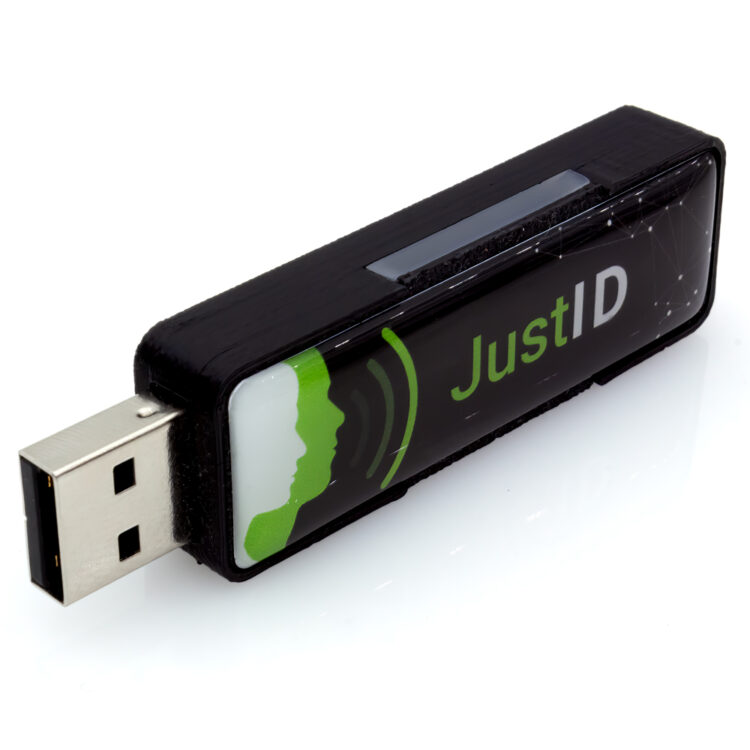 JustID USB Dongle Reader: 13.56 MHz NFC RFID Smart Card UID Reader - Keyboard Emulator - Image 3