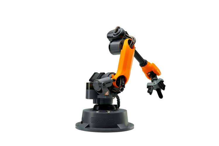 "WLKATA Mirobot EDU Kit – Compact 6-axis robotic arm for STEM education and research, featuring precision control, easy programming with Python, G-code, and Blockly, and compatibility with Arduino and ROS. Ideal for schools, universities, and robotics enthusiasts.