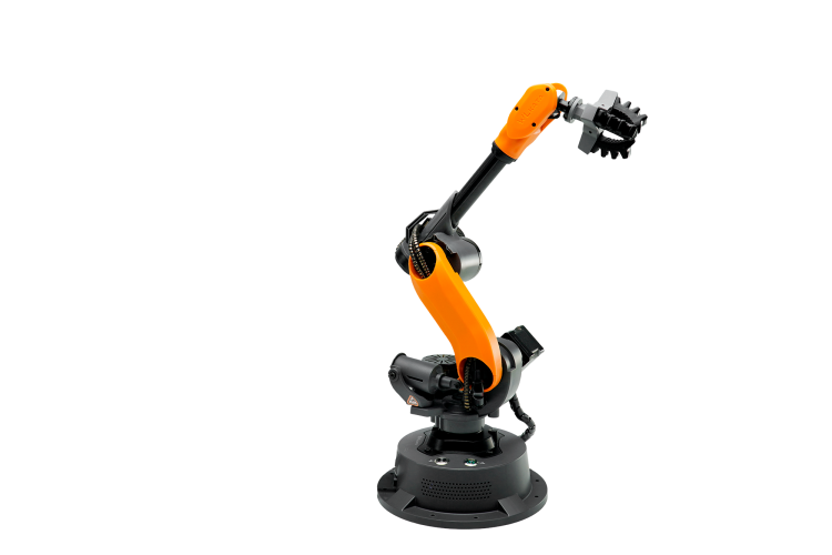 "WLKATA Mirobot EDU Kit – Compact 6-axis robotic arm for STEM education and research, featuring precision control, easy programming with Python, G-code, and Blockly, and compatibility with Arduino and ROS. Ideal for schools, universities, and robotics enthusiasts.