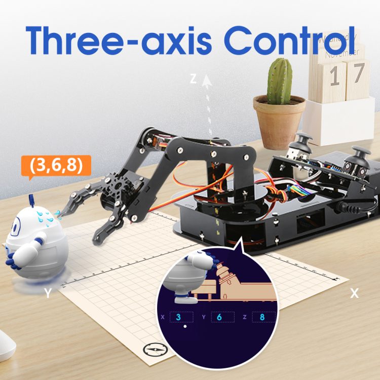 ACEBOTT ESP32 4 DOF Robot Arm Learning Kit Smart Car STEM STEAM Education Robotics for Arduino - Image 9