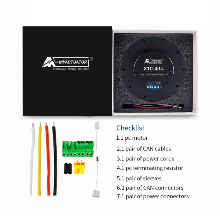 BLDC Servo Motor Large Torque 50N.m Application Robot with CAN BUS RMD-X10 V3 - Image 6