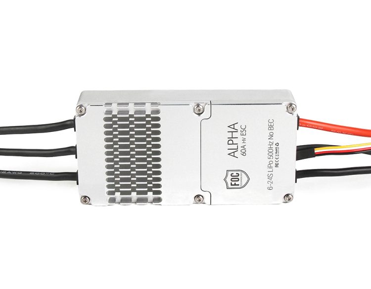 Alpha 60A 24S Multi-Rotor UAV FOC ESC High Power Density ESC