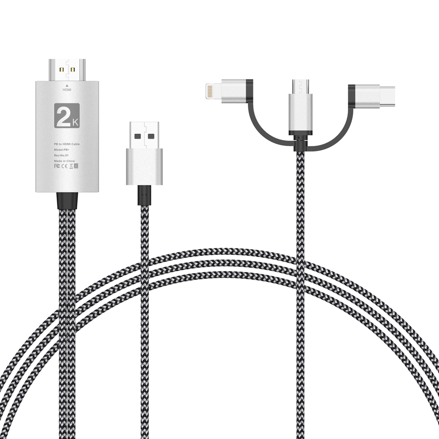 HDTV Cable for iOS and Android 3 in 1 – UCable – Oz Robotics