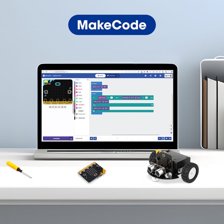 STEM Robot Car Starter Kit with Microbit V2 TinkerBott – Oz Robotics