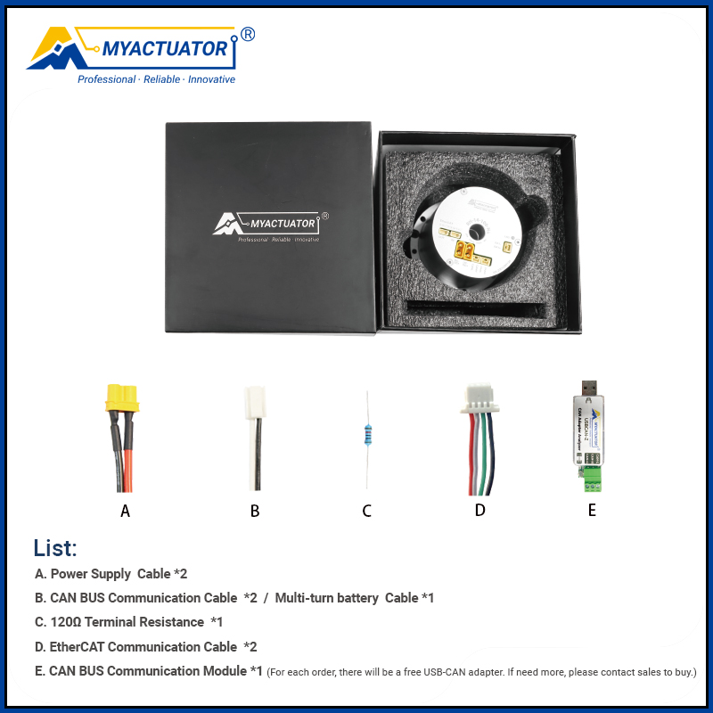 MyActuator RH-14 Ethercat+Can Harmonic Robot Joint Motor with Large Hollow Design - Image 6