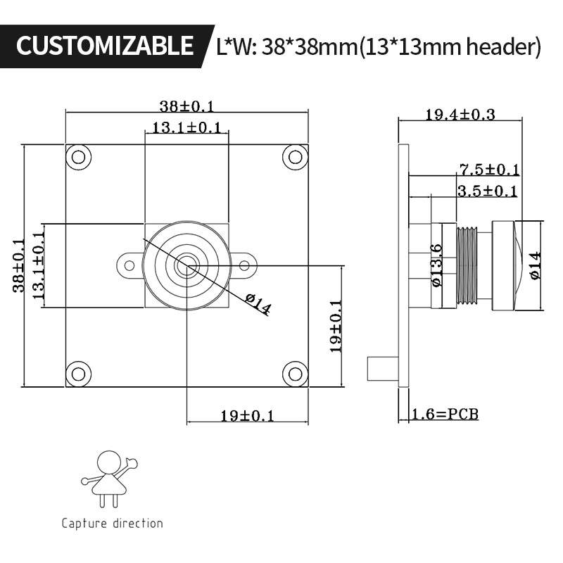 HD 1080P H.264 USB Infrared Night Vision Camera Module - Image 4