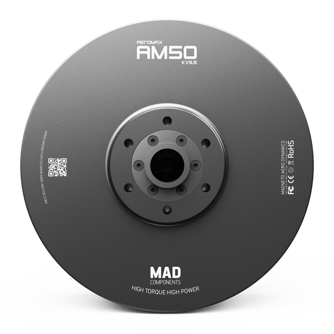 MAD AM50 Heavy-Lift Drone Motor with Temperature Sensor and Encoder to Stop Propeller