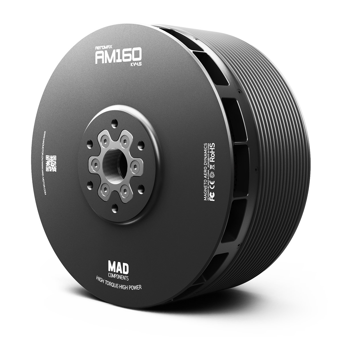MAD AM160 Heavy-Lift Drone Motor with Temperature Sensor and Encoder to Stop Propeller
