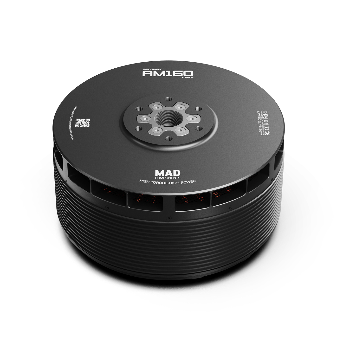 MAD AM160 Heavy-Lift Drone Motor with Temperature Sensor and Encoder to Stop Propeller - Image 3