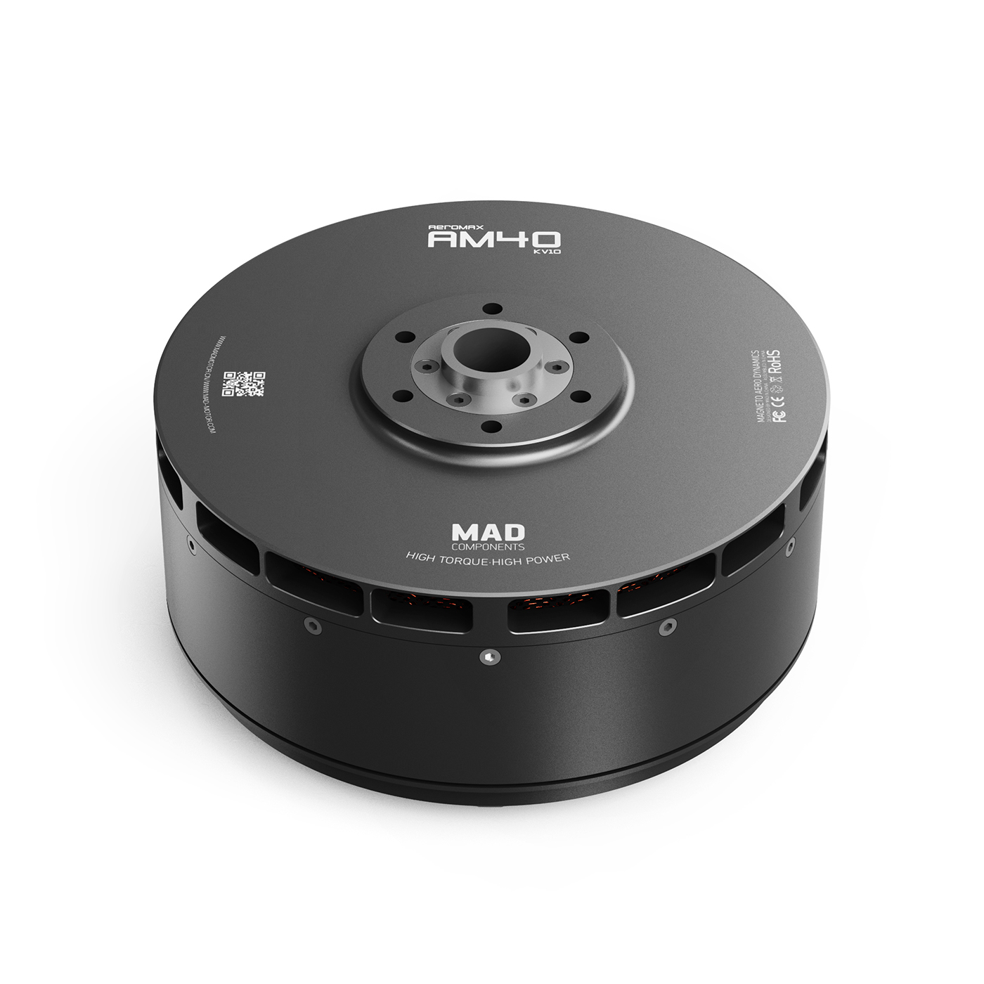 MAD AM40 Heavy-Lift Drone Motor with Temperature Sensor and Encoder to Stop Propeller - Image 5