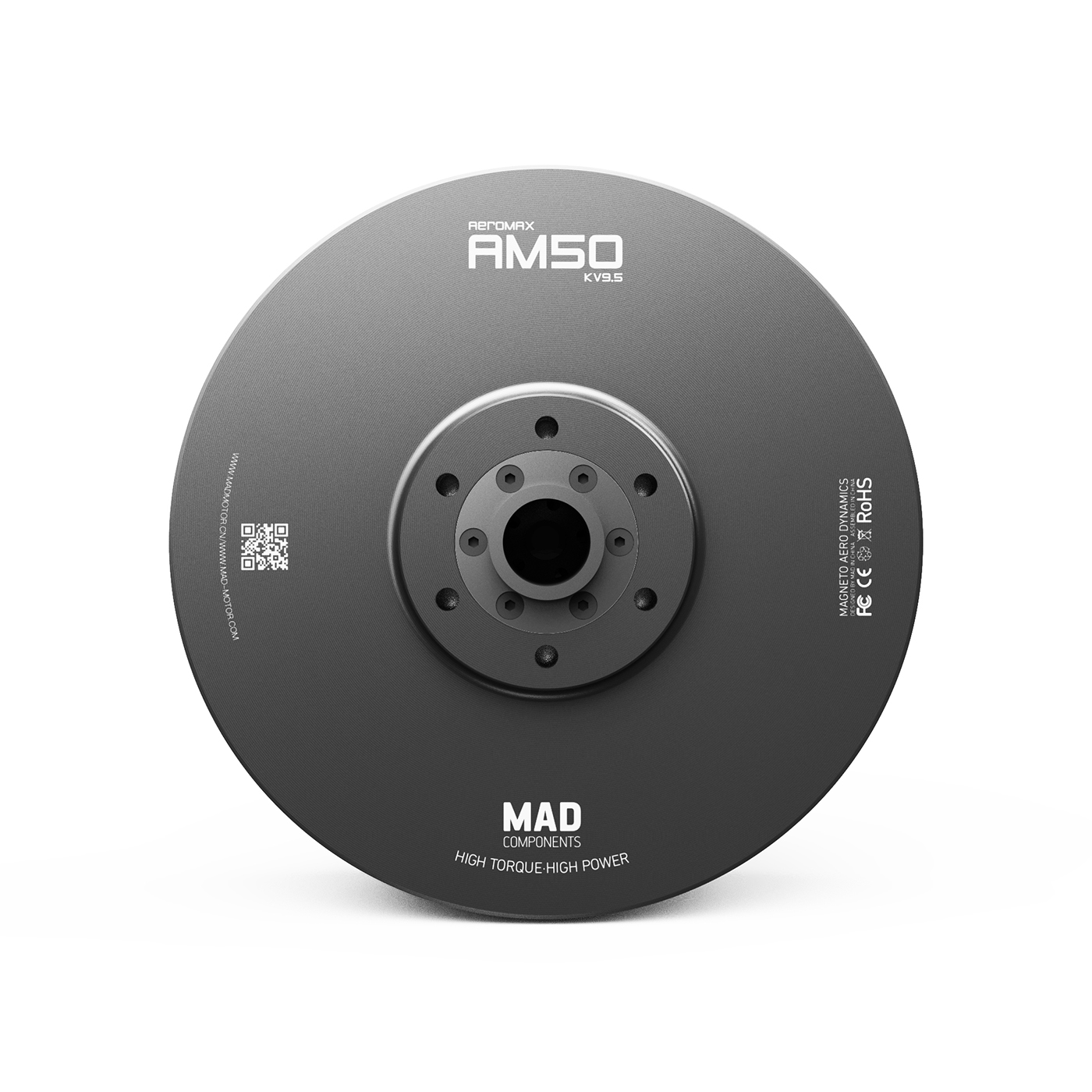 MAD AM50 Heavy-Lift Drone Motor with Temperature Sensor and Encoder to Stop Propeller - Image 3
