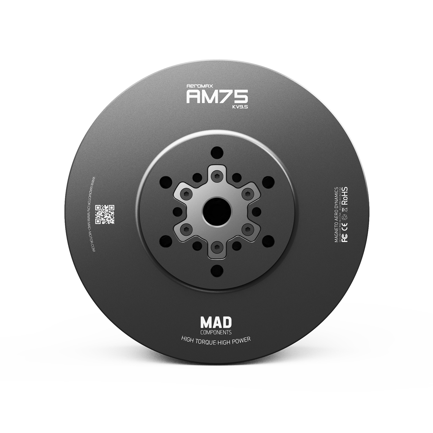 MAD AM75 Heavy-Lift Drone Motor with Temperature Sensor and Encoder to Stop Propeller - Image 2