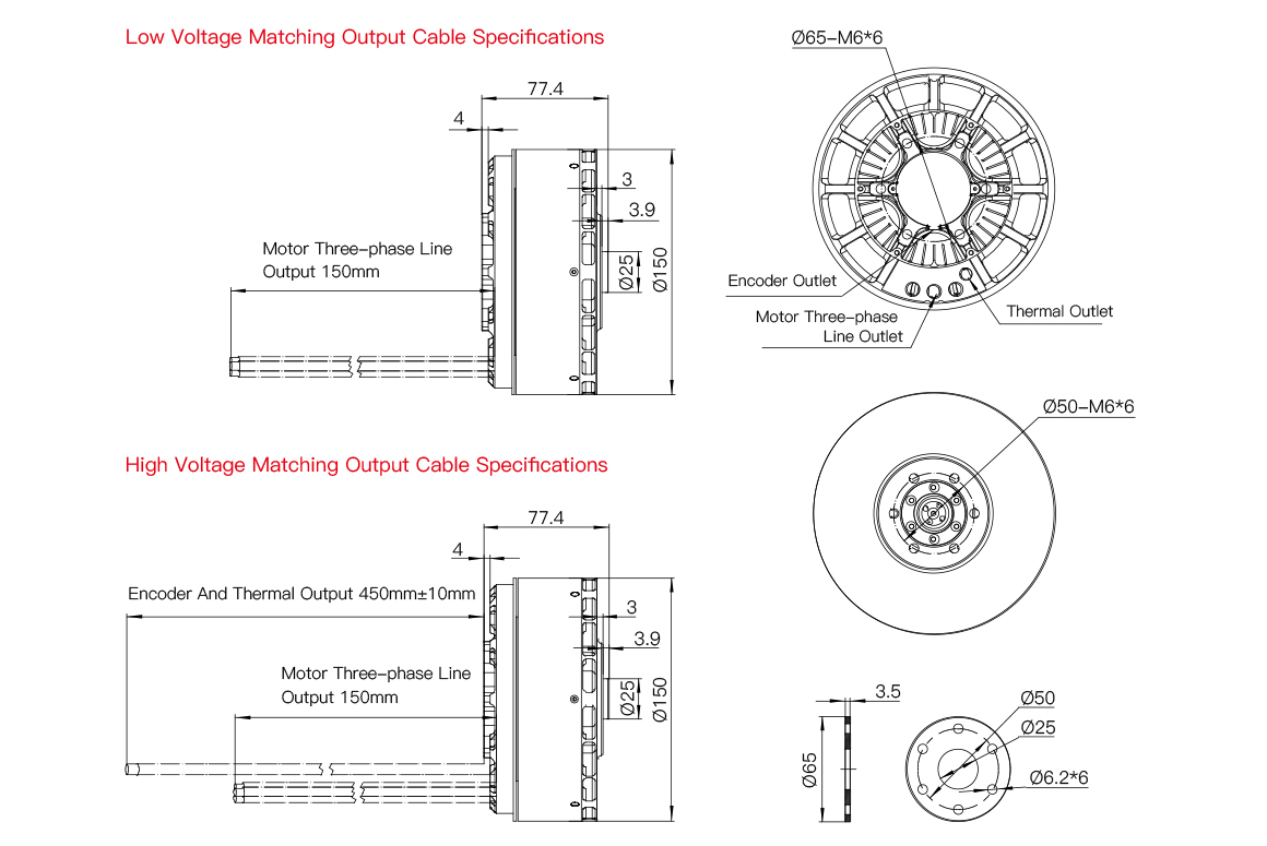 MAD AM30 Heavy-Lift Drone Motor with Temperature Sensor and Encoder to Stop Propeller - Image 7