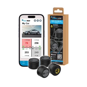 FOBO TIRE LITE | Wireless Tire Pressure Monitoring System for Cars | QR Code Installation