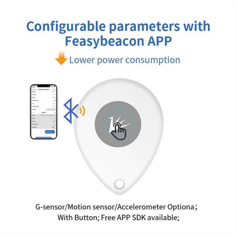Feasycom FSC-BP108B Dialog DA14531 Waterproof Eddystone Asset BLE iBeacon Tags RSSI Bluetooth Beacon - Image 2
