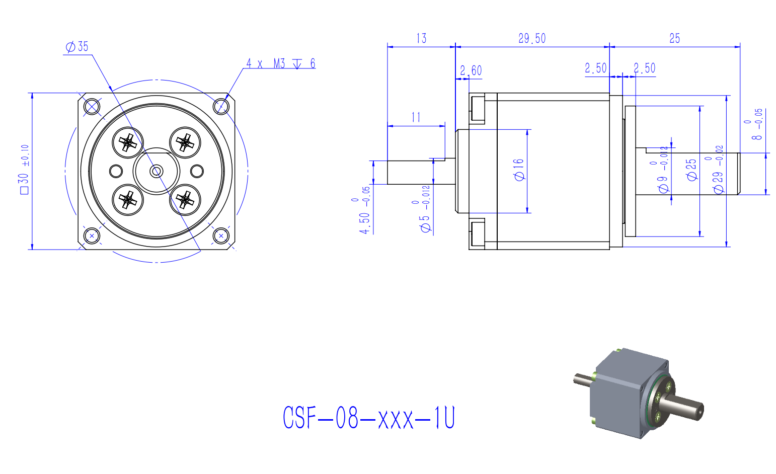 mini harmonic gearbox
