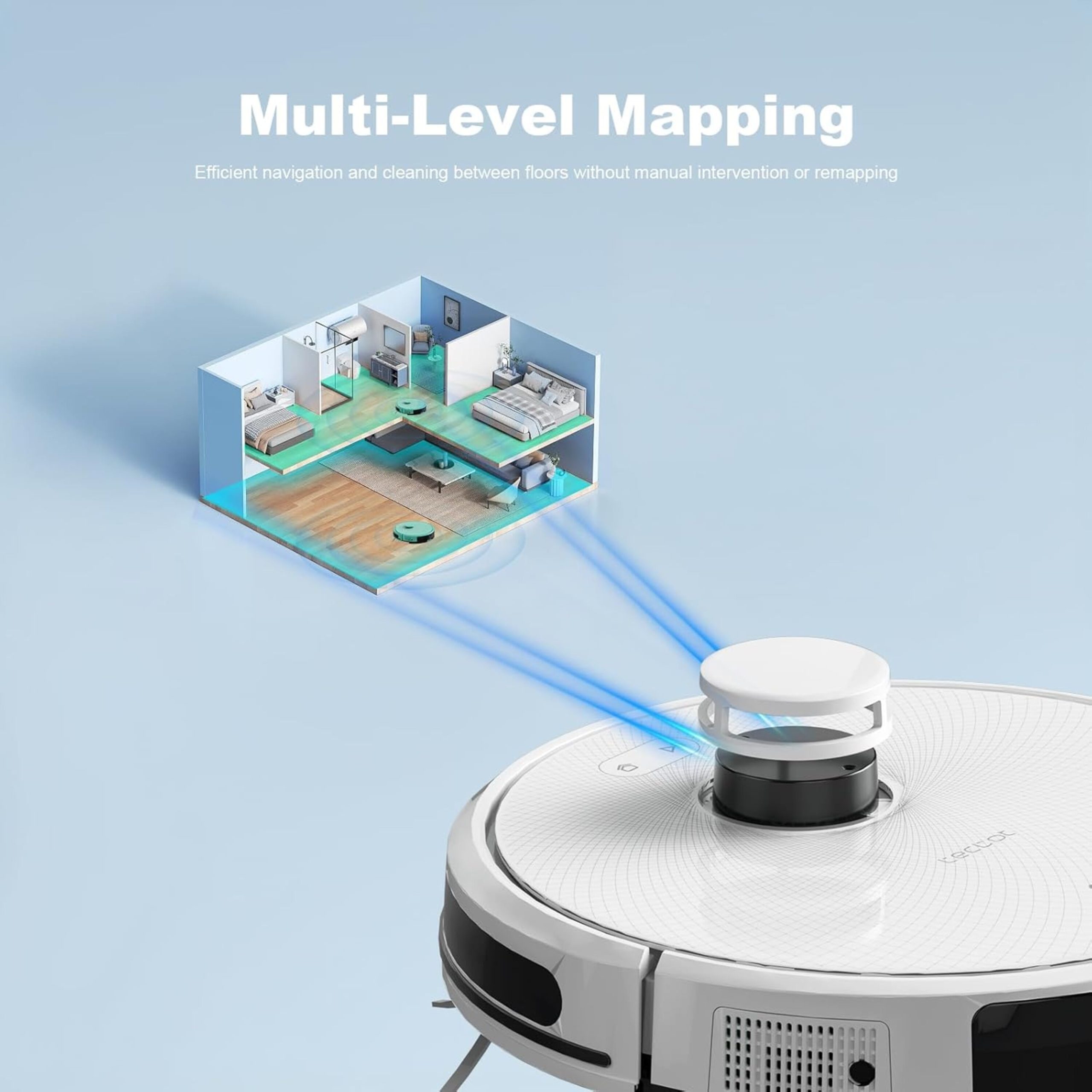 Tecbot S3 Pro Laser Robotic Vacuum Cleaner - Image 5