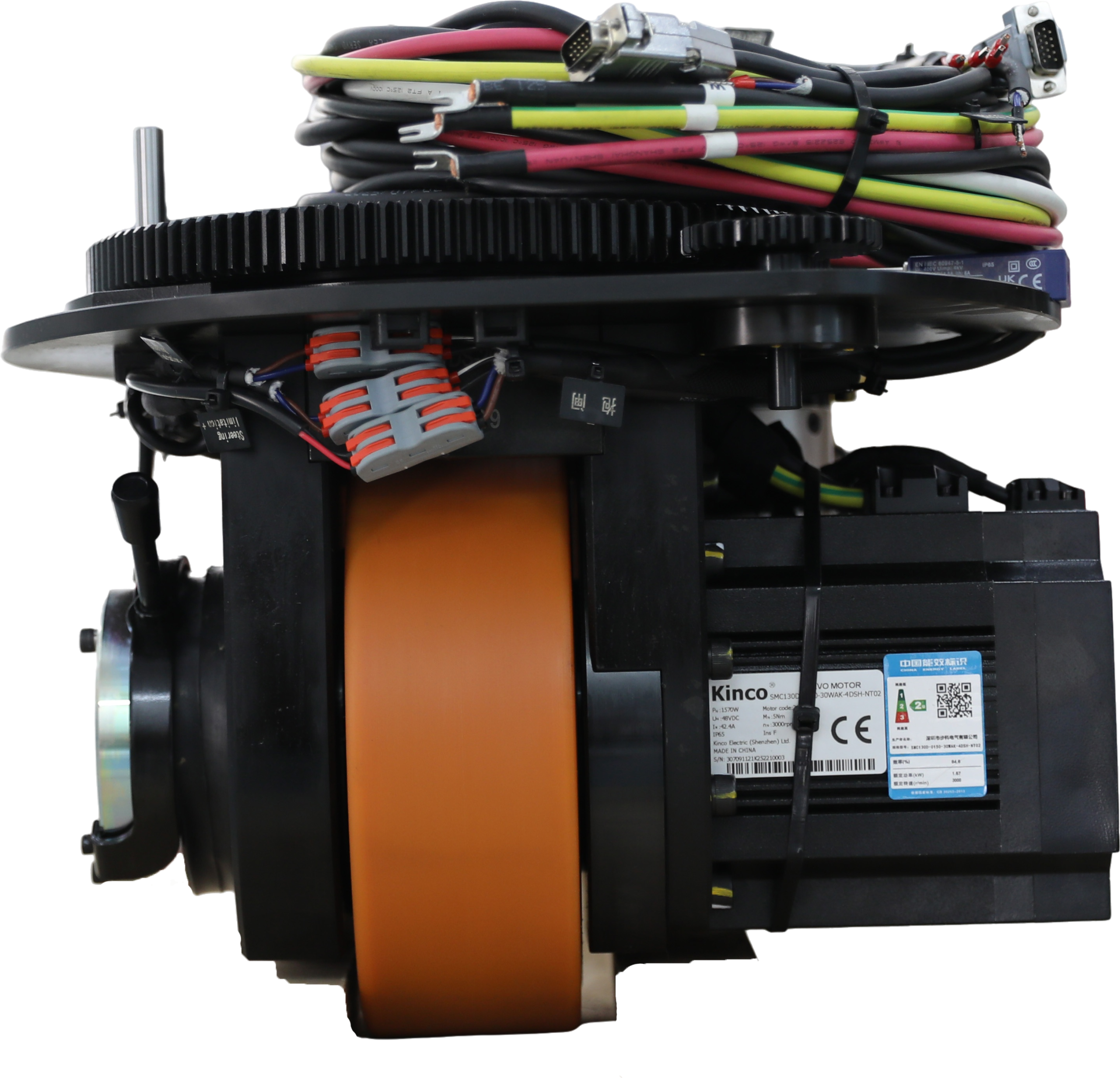 1260W Heavy-Duty AGV Steering Drive Wheel System with High-Torque 1000kg Load for Forklift Robots - Image 3