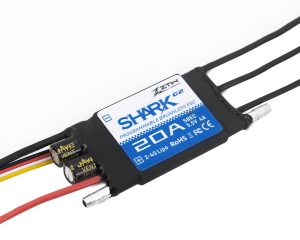 ZTW Shark G2 20A ESC 2-4S SBEC 5V/6V 4A Bidirectional Waterproof Speed Controller For RC Boat Marine