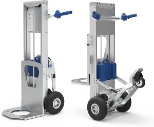 375 lb Electric Material Lift Stacker Motorized Hand Trucks Dolly Moving Cart, Max Lift Height of Loading Plate XSTO LFC170F3