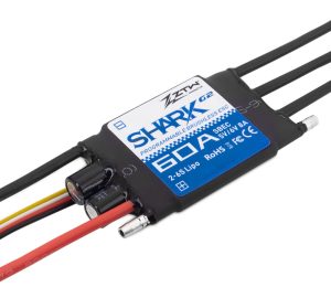 ZTW Shark G2 60A ESC 2-6S SBEC 5V/6V 8A Bidirectional Waterproof Speed Controller for RC Boat Marine