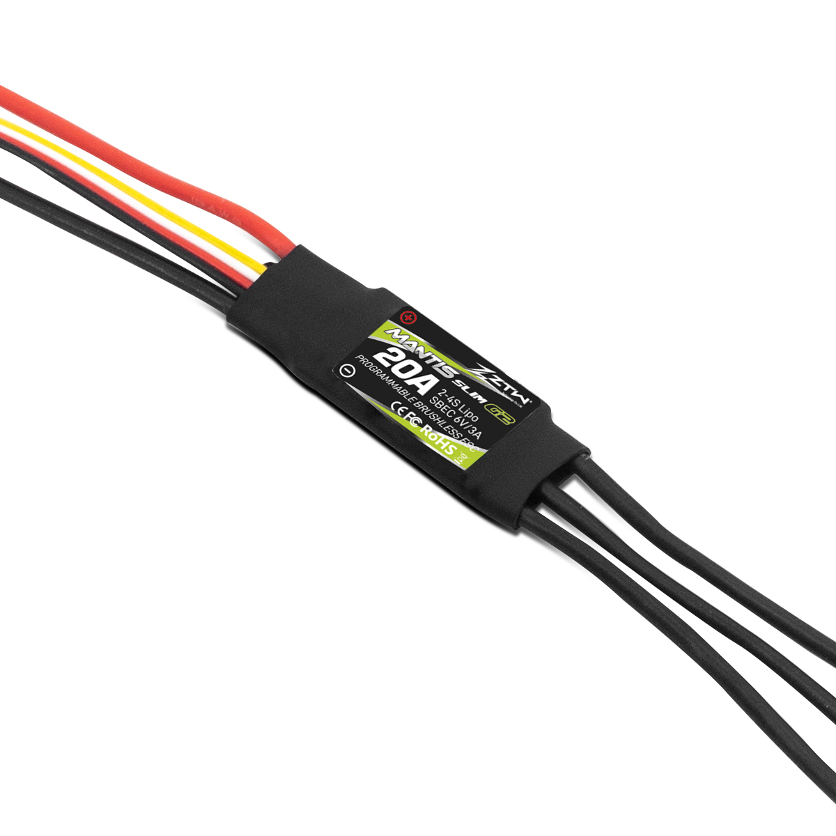 ZTW Mantis Slim G2 20A ESC 2-4S SBEC 6V/3A for RC Airplane Fixed-Wing Indoor F3P 3D Flying - Image 4