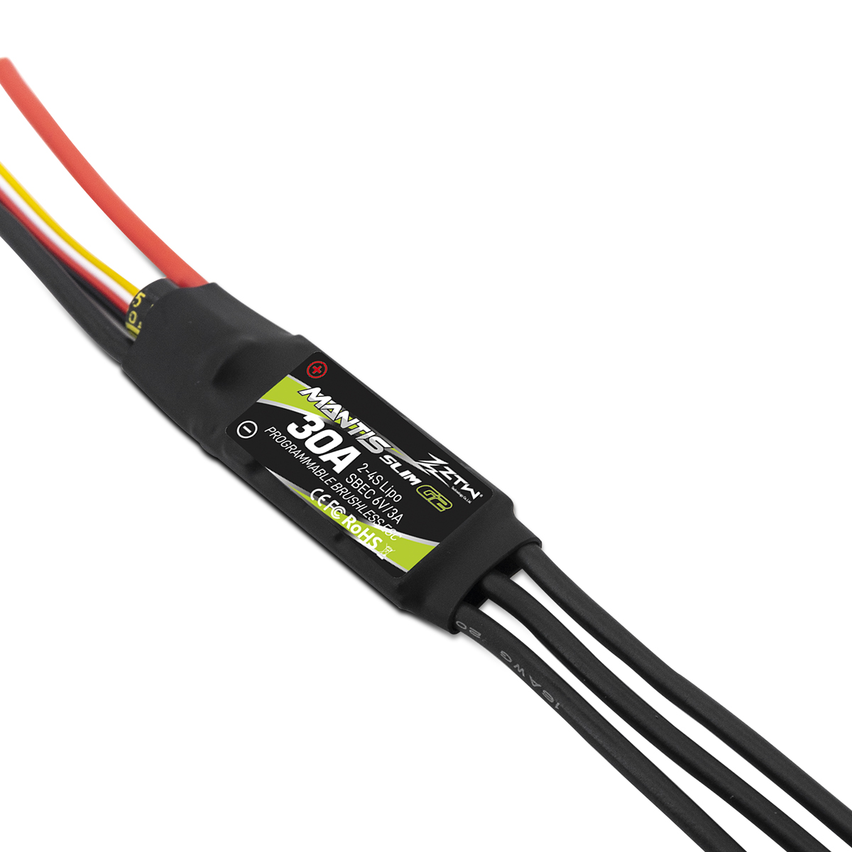 ZTW Mantis Slim G2 30A ESC 2-4S SBEC 6V/3A For RC Airplane Fixed-Wing Indoor F3P 3D Flying - Image 3