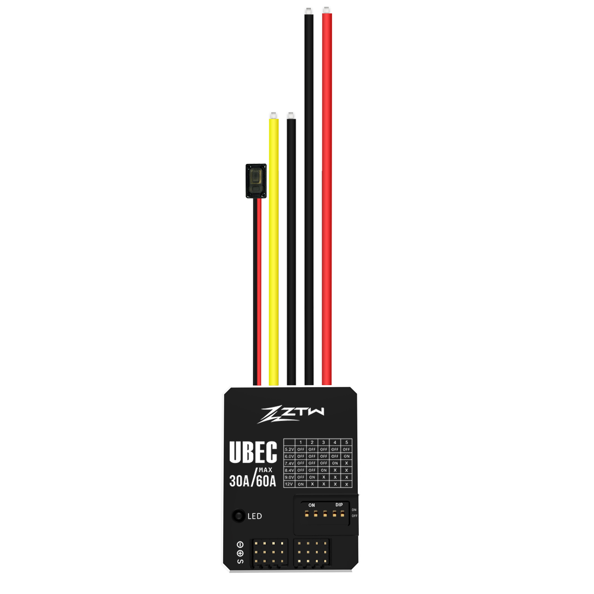 ZTW UBEC 30A HV 3-18S 5.2V-12V External BEC for RC Airplane Fixed-Wing Helicopter FPV Drone - Image 7