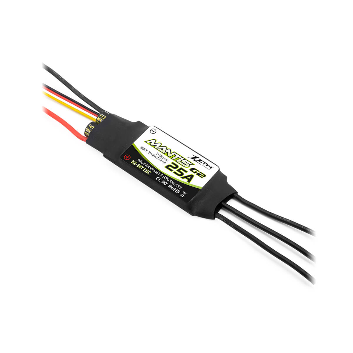 ZTW Mantis G2 25A ESC 2-4S SBEC 5V/6V/7.4V Adjustable 4A for RC Airplane Aircraft Fixed-Wing - Image 4
