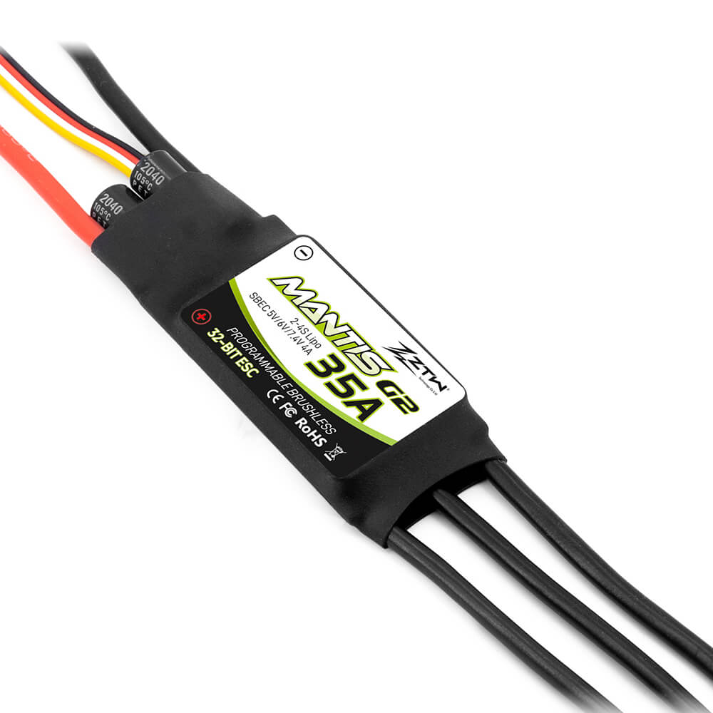 ZTW Mantis G2 35A ESC 2-4S SBEC 5V/6V/7.4V Adjustable 4A for RC Airplane Aircraft Fixed-Wing - Image 4