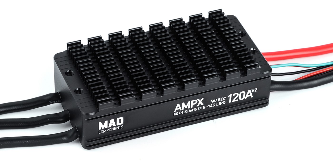 MAD AMPX 120A (5-14S) Drone BLDC ESC V2.0 with DroneCAN (SKU: 0102DT0351)