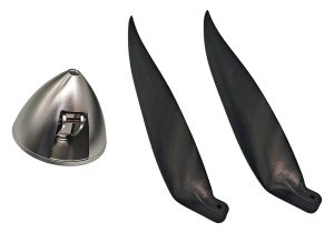 Skyward X2400 CAM 14x12 Pusher Propeller Set and Spinner