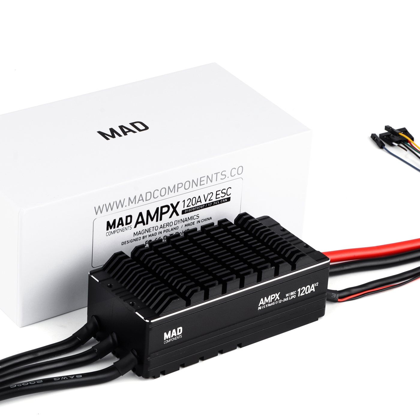 MAD AMPX High Power Density Drone ESC Motor Speed Controller AMPX 120A (12-24S) V2.0 with DroneCAN - Image 5