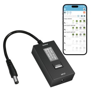 ezOutlet Automatic Router Rebooter Wi-Fi IP Enabled Remote DC Power Switch (DC5521 Plug)