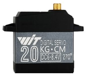 High-Torque Metal Digital Servo Motor with 6 DOF Robotic Arm with Gripper Claw, PS2 Control, Metal Alloy, 20kg Servo