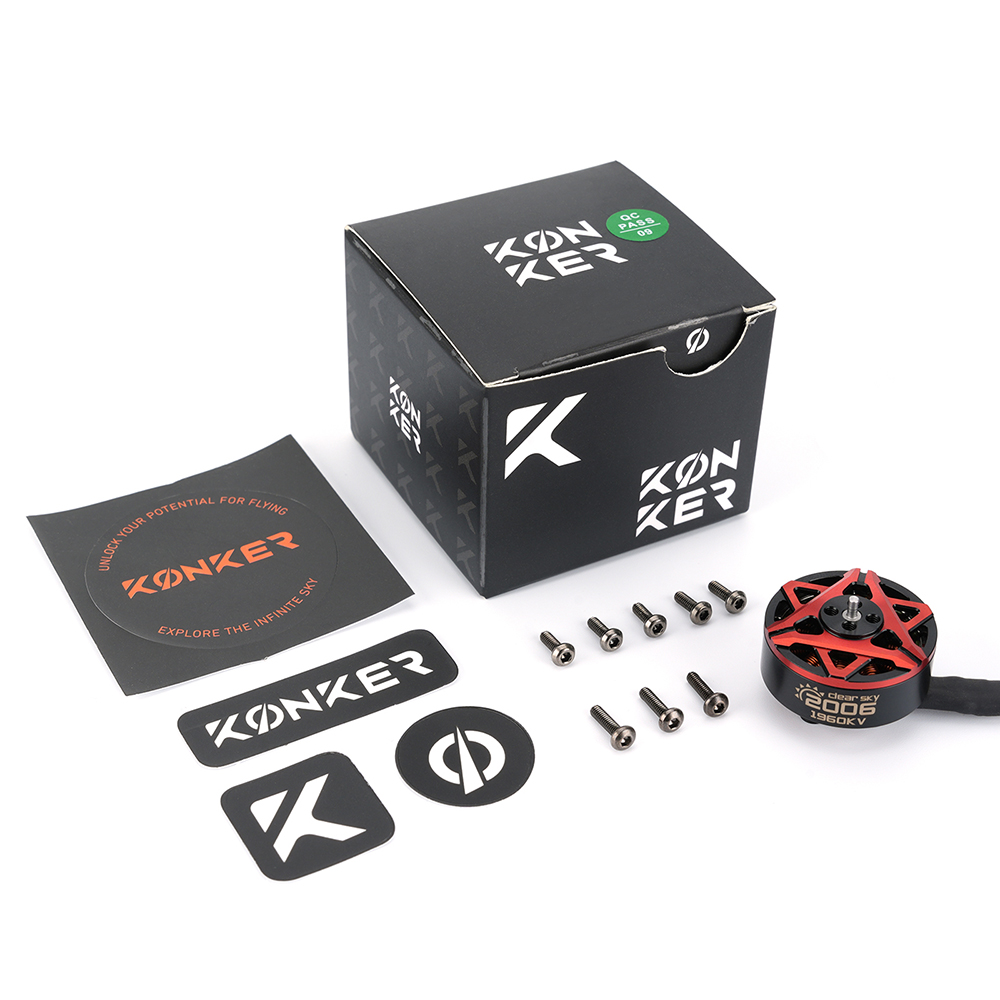 FPV Racing Drone Motor KONKER Clear Sky 2006 FPV Motor 1960KV/2500KV - Image 6